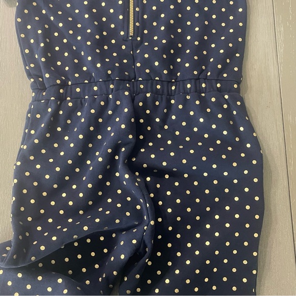 Blush by US Angels cotton navy gold polka dots jumper elastic waist Size 10/12 - Picture 8 of 14